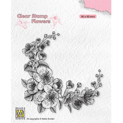Nellie's Choice Clear Stamp - Blossom Corner